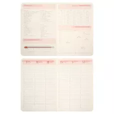 Щоденник-діловий записник А5 Leo Planner датований 2026 "Chiara", твердий, рожевий, 368 с. 252686