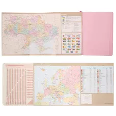 Щоденник-діловий записник А5 Leo Planner датований 2026 "Chiara", твердий, рожевий, 368 с. 252686