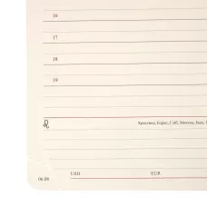 Щоденник-діловий записник А5 Leo Planner датований 2026 "Chiara", твердий, рожевий, 368 с. 252686