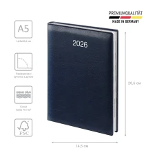 Щоденник 2026 Стандарт Soft ср/т синiй, 73-795 36 306 Brunnen