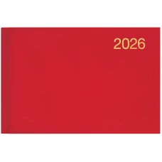 Щотижневик 2026 кишеньк. Miradur з/т червоний, 73-755 60 206 Brunnen