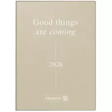 Щоденник 2026 Стандарт Torino Trend бежевий, 73-795 38 096 Brunnen