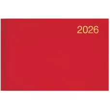 Щотижневик 2026 кишеньк. Miradur з/т червоний, 73-755 60 206 Brunnen