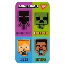 Закладки-стікери YES "Minecraft", пластик, 80 шт. (4х20), 170418