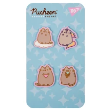 Закладки-стікери YES "Pusheen", пластик, 80 шт. (4х20), 170419