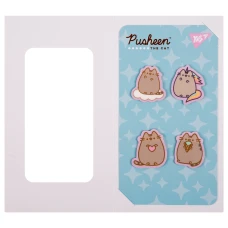 Закладки-стікери YES "Pusheen", пластик, 80 шт. (4х20), 170419