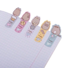 Індекси паперові YES "Pusheen", 55*22мм, 100 шт (5x20), 170438