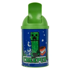 Настільний контейнер для сміття YES “Minecraft Creeper” металевий, 10*18см, 708569