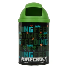 Настільний контейнер для сміття YES “Minecraft Time feeding” металевий, 10*18см, 708568