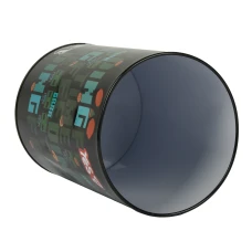 Настільний контейнер для сміття YES “Minecraft Time feeding” металевий, 10*18см, 708568
