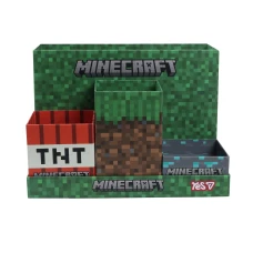 Органайзер настільний YES "Minecraft", картон, зелений, 708603