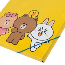 Папка на гумці А4 "Line Friends" 492098 YES