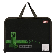 Папка-портфель YES FC на блискавці з тканинними ручками "Minecraft.Mining" А4, 492357