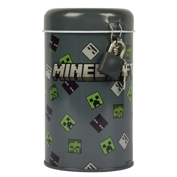 Скарбничка кругла YES "Minecraft" металнва, 13*7,6 см, 708576