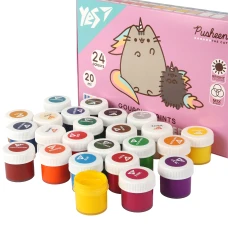 Фарби гуашеві Pusheen 24 кол. 20 мл., 230404 YES