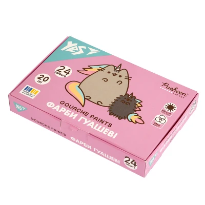 Фарби гуашеві Pusheen 24 кол. 20 мл., 230404 YES