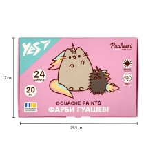 Фарби гуашеві Pusheen 24 кол. 20 мл., 230404 YES
