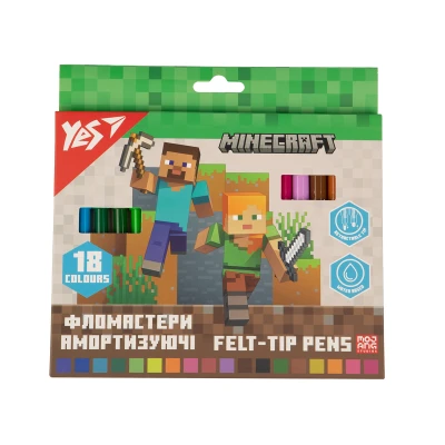 Фломастери YES 18 кольорів 