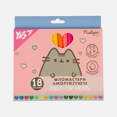 Фломастери YES 18 кольорів 