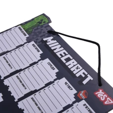 Шкільний розклад YES "Minecraft.Creeper", картон ламінований, 30х40см, 470538