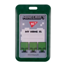 Бейдж без стрічки вертикальний YES "Minecraft", слайдер, 940322