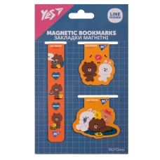 Закладки магнітні YES "Line Friends", 3 шт, 708357