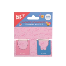Закладки магнітні YES "Line Friends", висікання, 2 шт, 708399