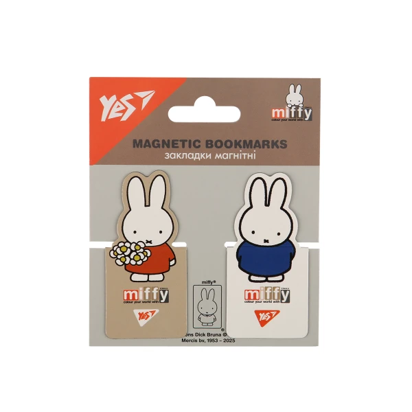 Закладки магнітні YES "Miffy", висікання, 2 шт, 708398