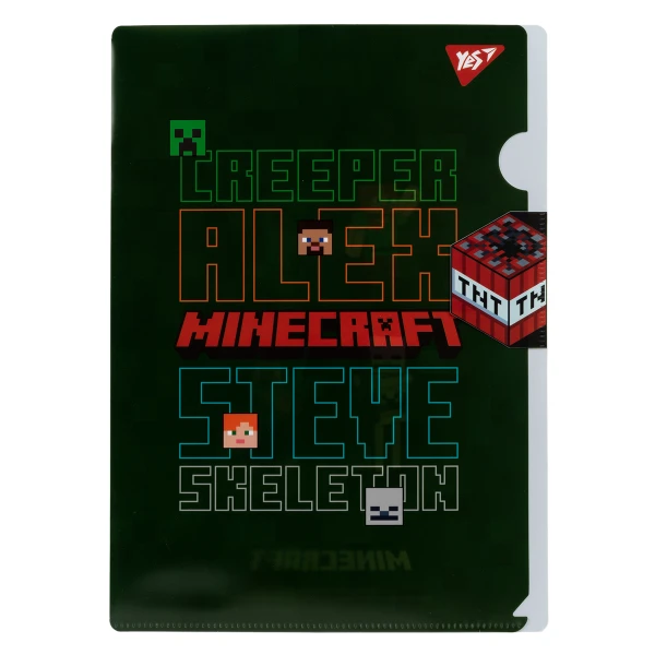 Папка-куток YES A4 з клапаном "Minecraft" 492107