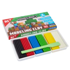 Пластилін YES "Minecraft", кор., стек, 6 кол, 120г, 540650