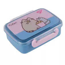 Контейнер для їжі з розділювачем Pusheen 420 мл, блакитно-рожевий, 708364 YES