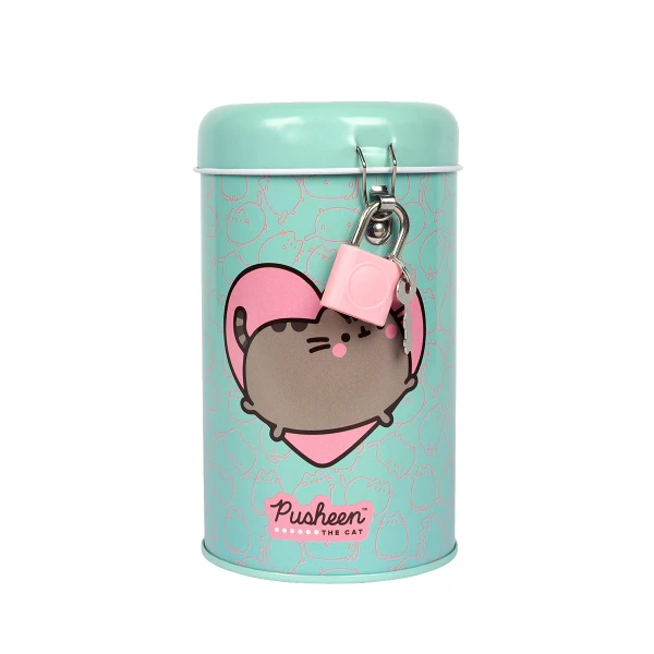 Скарбничка кругла YES "Pusheen" металева, 13*7,6 см, 708579