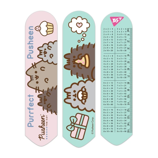 Закладка для книг 2D "Pusheen", рожево-зелений, 708341 YES