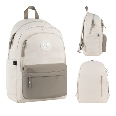 Рюкзак GoPack Education Teens GO26-141L-1 бежевий, коричневий