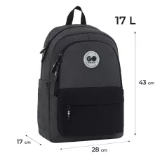 Рюкзак GoPack Education Teens GO26-141L-4 чорний, сірий