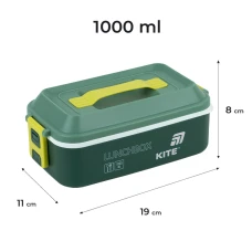 Ланчбокс 1000 мл, зелений, K25-1183-3 Kite
