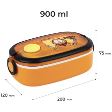 Ланчбокс 900 мл, помаранчевий, Garfield GF25-1180 Kite