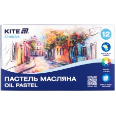 Пастель масляна, 12 кольорів Creative K-200-12 Kite