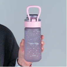 Пляшечка для води, 560 мл, Hello Kitty сіра, HK25-1213 Kite