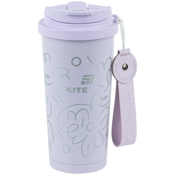 Термокружка 550 мл, фіолетова, K25-1226-2 Kite