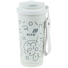 Термокружка 550 мл, біла, K25-1226-3 Kite