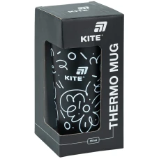 Термокружка 550 мл, чорна, K25-1226-1 Kite