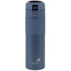 Термос з термодатчиком 450 мл, синій K25-1227-2 Kite