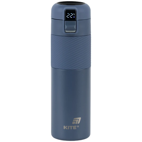 Термос з термодатчиком 450 мл, синій K25-1227-2 Kite
