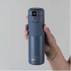 Термос з термодатчиком 450 мл, синій K25-1227-2 Kite