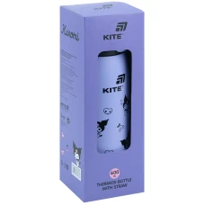 Термос з трубочкою 600мл, Kuromi HK25-1262 Kite