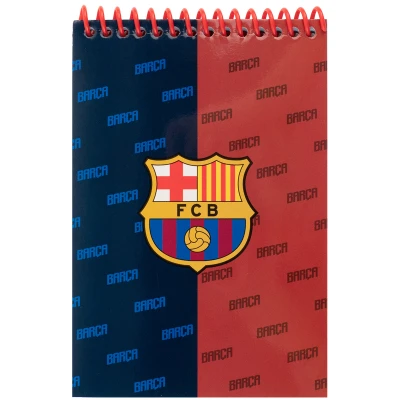 Блокнот пласт обкл., спіраль А6, 48арк., нелінований FC Barcelona BC26-196 Kite