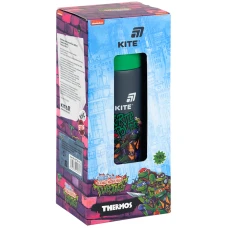 Термос, 480 мл, сірий, Ninja Turtles NT25-312 Kite