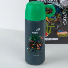 Термос, 480 мл, сірий, Ninja Turtles NT25-312 Kite