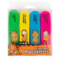 Маркер Highlighter, набір з 4-х кол., Garfield GF25-444 Kite
